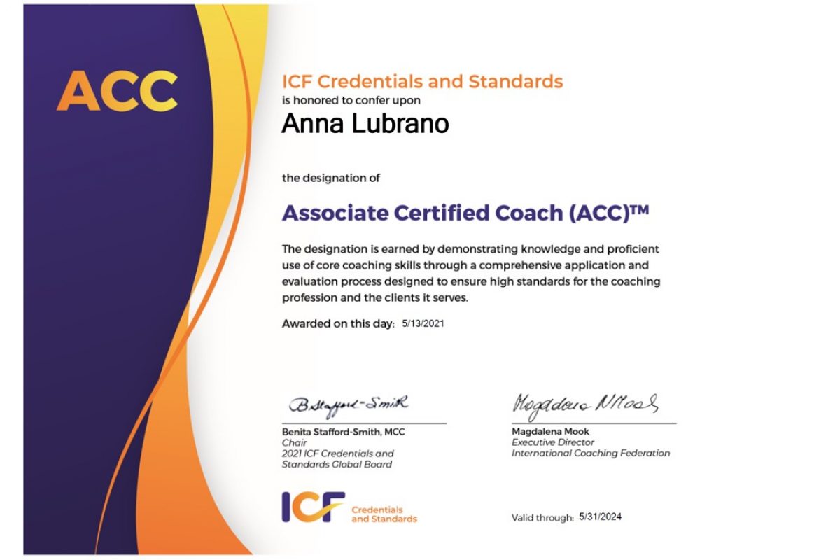 ICF CERTIFICATE